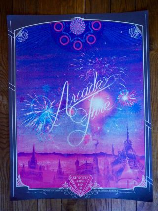 Arcade Fire Poster - Wes Morrison - 2007 Signed And Numbered