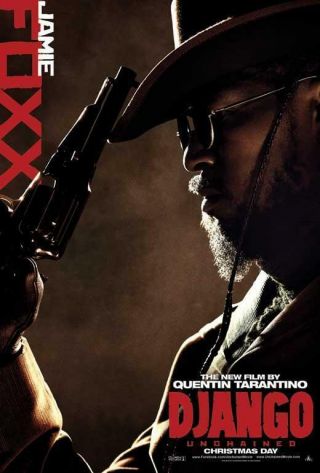 Django Unchained Jamie Foxx Double Sided Movie Poster 27x40 Inches