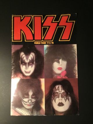 Vintage Kiss World Tour ‘77 & ‘78 Book Program