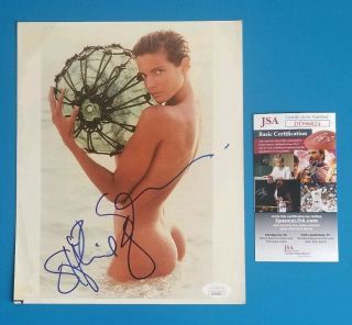 Supermodel - Stephanie Seymour Signed Young Sexy 8 " X10 " Photo With Jsa Psa