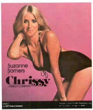 Suzanne Somers As Chrissy 1977 Poster Put - On Sticker