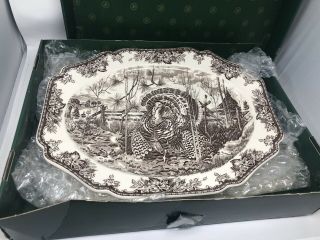 Wedgwood Williams Sonoma " His Magesty " Large Turkey Serving Platter 20 " X 15.  5 "