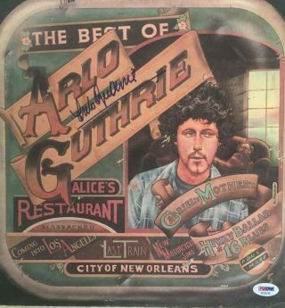 Arlo Guthrie Signed Best Of Vinyl Record Lp Album Psa Dna Alice 