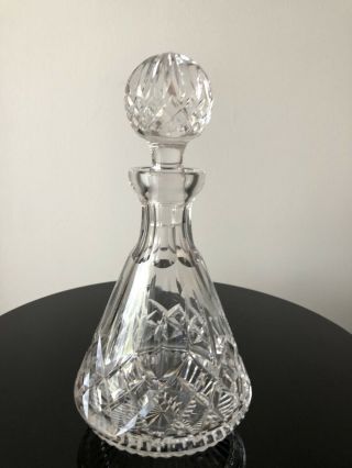 Waterford Crystal Roly Poly Decanter In Lismore Pattern W/stopper
