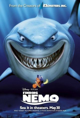 Finding Nemo 27 X 40 Authentic D/s Movie Poster Eric Bana,  Erika Beck