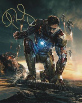 Robert Downey Jr Avengers Signed Autographed 8x10 Photo R206