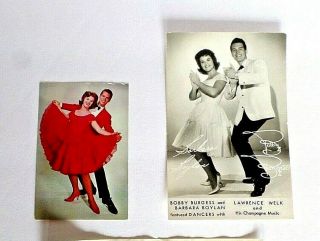 Vintage Lawrence Welk Dancers Bobby Burgess & Barbara Boylan Photo & Postcard