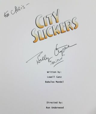 Billy Crystal “Mitch” Signed Autograph “City Slickers” Full Movie Script 1991 3