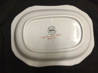 Copeland Spode Trade Winds Red Ship Serving Bowl First Quality 3