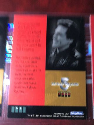 Babylon 5 Jeff Conaway Personally Autographed Limited Edition Trading Card 2