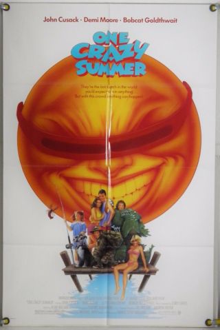 One Crazy Summer Ff Orig 1sh Movie Poster John Cusack Demi Moore Comedy (1986)
