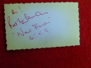 Rod Mclennan Signed Card Aussie Tv Personality