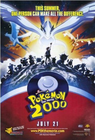 Pokemon 2 - 2 - Sided 27x40 Rolled Movie Poster - 2000 - Kunihiko Yuyama