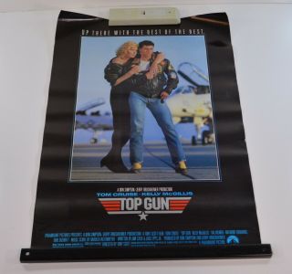Top Gun Poster 17 " X 24 " Copyright 1986 Promo Hand Out Tom Cruise