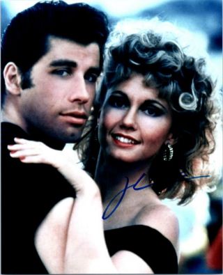 John Travolta Grease 8x10 Signed Autographed Photo Picture With