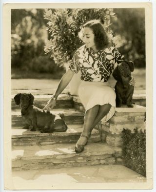 Joan Crawford & Her Pets 1930 