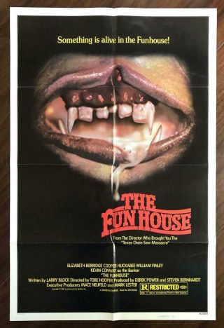 The Funhouse 1981 Tobe Hooper Slasher Horror Teeth Style Movie Poster