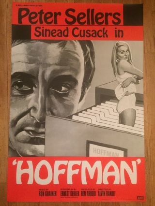 Hoffman 1970 British Comedy Film Poster Peter Sellers Sinead Cusack