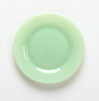 Mosser Glass Vintage Jadeite Green Salad Plates 8 Inch Set 4