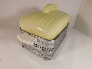 Vintage Art Deco Westinghouse by Hall Refrigerator Dish 5064 with Carrier 3