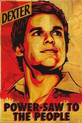 Dexter Poster - Shepard Fairey Full Size 24x36 Art Print - Michael C Hall