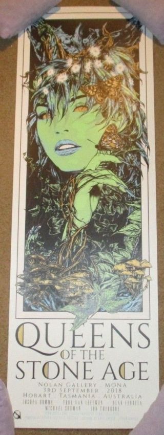 Queens Of The Stone Age Concert Gig Poster Hobart 9 - 3 - 18 2018 Rhys Cooper