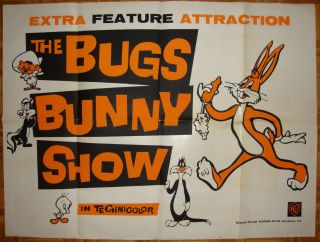 The Bugs Bunny Show - Cartoons - Warner Bros - Chuck Jones - British Quad (40x30 Inch