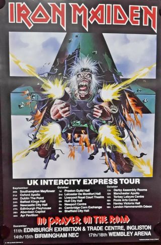 2 X Iron Maiden - Orig.  Vintage Posters.  Internat.