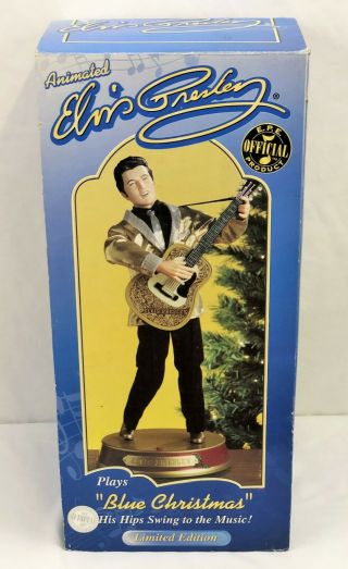 Elvis Presley Animated 18 " Doll Sings & Dances To " Blue Christmas " Nib Rare