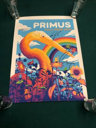Primus 2018 Fall Tour Poster Signed By The Band Vip