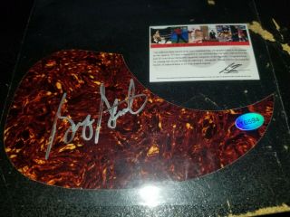 George Strait Signed Autographed Guitar Pick Guard With Pic Country