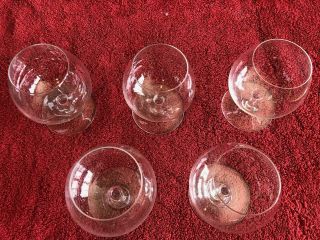 Baccarat Crystal Brandy Snifter 4 1/2 " Tall Set Of 5