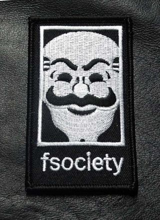 Fsociety Mr Robot Tv Show 3.  5 Inch Iron On Patch