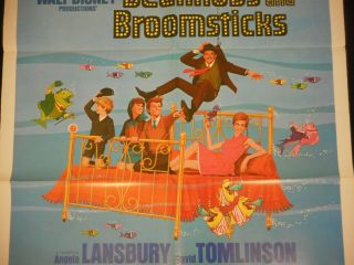 Bedknobs And Broomsticks 1971 US orig 1 sheet Poster Walt Disney Angela Lansbury 4