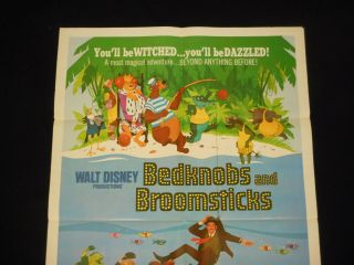 Bedknobs And Broomsticks 1971 US orig 1 sheet Poster Walt Disney Angela Lansbury 5