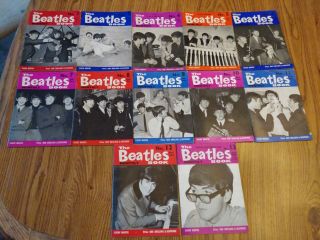 ‘the Beatles Monthly Books’ Complete 1st Year Issues Except 1 Vg Cond