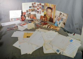 Vintage Lawrence Welk Tv Show Memorabilia Archive Autograph Picture Letters Card