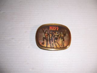 Vintage 1976 Pacifica Kiss Destroyer Rock N Roll Belt Buckle