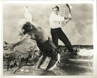 Universal Monsters - Rod Taylor - Signed - 8x10 - The Time Machine - Rare - Birds - H.  G.  Wells