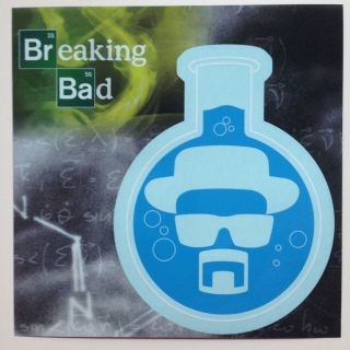 Breaking Bad Beaker Logo Meth Car Window Sticker Decal 4 3/4 " Officially License