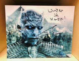 Game Of Thrones The Night King Richard Brake Hand Signed Color Photo W/proof