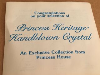 Princess House 069 14 Pc.  Crystal Punch Bowl Set.  NIB 5