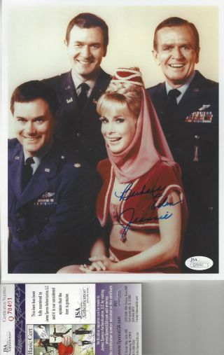 Actress Barbara Eden I Dream Of Jeannie Autographed 8x10 Photo Jsa Cer