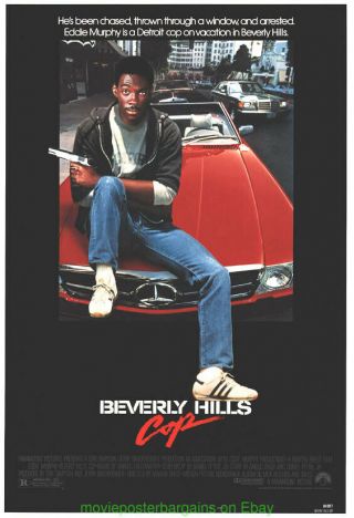 Beverly Hills Cop Movie Poster Ss 27x40 Rolled One Sheet Eddie Murphy