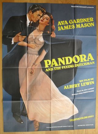 Pandora Ava Gardner James Mason French Movie Poster 63 " X47 " R