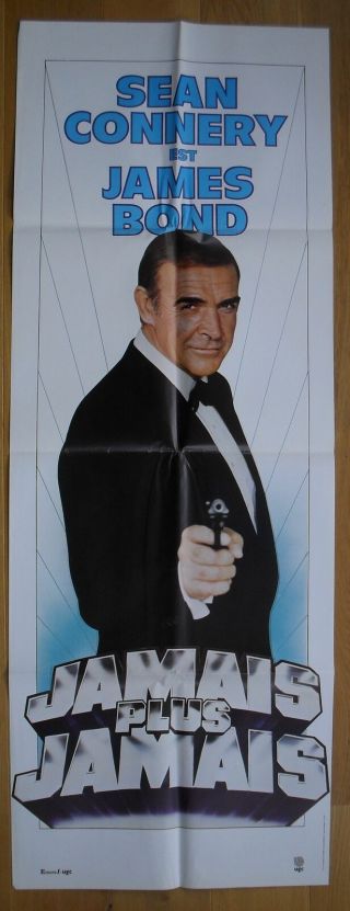 James Bond 007 Ever Say Never French Movie Poster Door Panel 