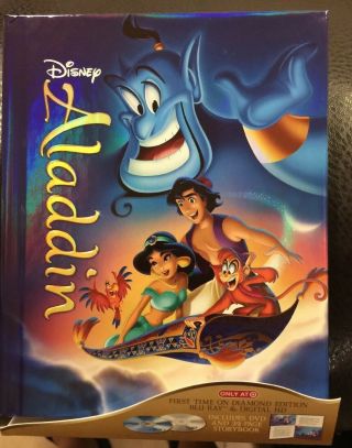 Aladdin (blu - Ray/dvd,  2015,  Diamond Edition,  Target Exclusive 32 - Page Storybook)