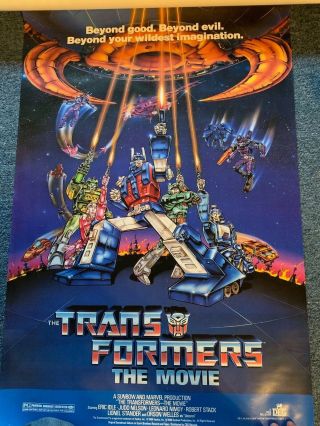 Transformers The Movie One Sheet Poster - 24 X 36 - 1986