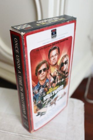 Once Upon A Time In Hollywood Custom Vhs Box Only Fanart Decor Poster