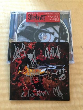 Slipknot Antennas To Hell Signed Cd Signed